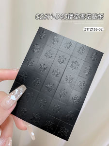 ติดแต่งเล็บปีใหม่ 2025 ลายหิมะวัลเล่ย์ ลายปีกผีเสื้อ ติดแต่งเล็บแบบมีซับในพลาสติกใส ไม่มีร่องรอย ผลิตจากจีน