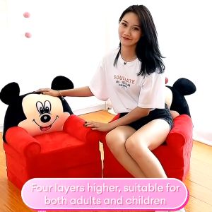 COZY 2/3/4 layers Kids Cartoon Folding sofa Lazy Sofa Bed For Kids Small Sofa Lazy Seat Suitable Kids