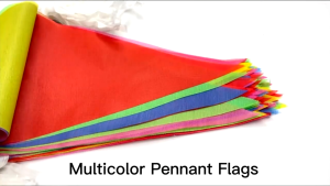100M Colorful Triangle Flags Fabric Bunting Flags For Birthday Wedding Festival Party Banner Decor