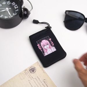 Pouch Sleeve Serut Slim Koin Singel Abterai 5x11cm Mod Kantong Serut Karsa