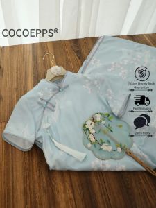 Cocoepps khí chất cổ điển Lady sườn xám 2023 mùa hè mới trẻ trung cải tiến bầu không khí cao cấp của Trung Quốc