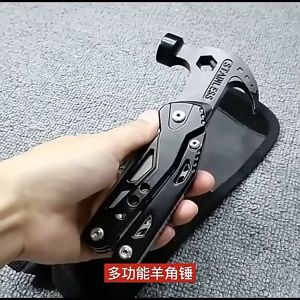 Palu MULTIFUNGSI Tang Lipat Pisau Axe Hammer Alat Survival Tools Mendaki Camping