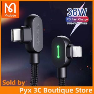 Mcdodo USB C for IPhone Lightning 11 12 13 14 Pro Max XS Max XR X 8 36W PD Type C Fast Charger Data Cable for Macbook IPad Pro IOS14 Cord iphone 12 pro max