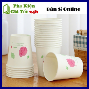SET 50 Ly Giấy Hoa Tiết Xinh Xắn Dùng 1 Lần  Cốc Giấy Chịu Nhiệt Dùng Một Lần Dung Tích 200ml - Cốc Uống Nước  Cà Phê Tiện Dụng