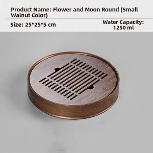 Large Capacity Water Retention Bamboo Tea Tray
