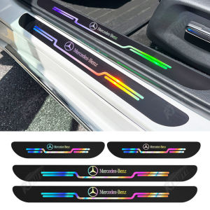 【 Monthly Sales 10000+ 】2024 New Toyota Veloz Car Laser Sill Sticker Car Door Threshold Strip Anti Scratch Waterproof Rainbow Car Door Protector
