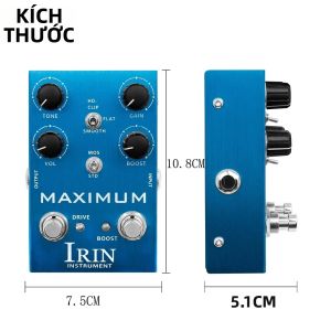 IRIN | IRIN AN-41 Blue Guitar Effect Pedal Tối Đa Overdrive Tube True Bypass Kim Loại Phụ Kiện Đàn Guitar Điện