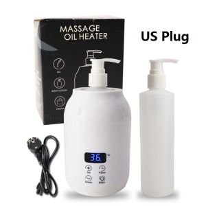 250ML Electric Massage Oil Warmer Digital Lotion Cream Heater With LED Display Bottle Dispenser For Home Pro Salon Spa Massage