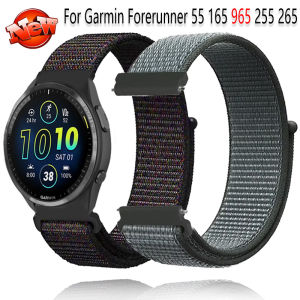 22mm 20mm Nylon Strap For Garmin Forerunner 55 165 965 255 265 Vivoactive 5/Active 5/Vivomove Trend/Venu 3/2 Bracelet wristband