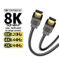 Xiaomi High Refresh Rate TV Compatible 8K HDMI 2.1 High Definition Cable 120Hz 144Hz 244Hz Set Top Box Computer Pure Copper Gold Plated. 