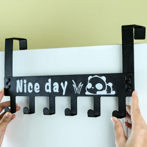 Door Mounted Hooks Over-the-door Hanging No-nail Panda Linked Hook