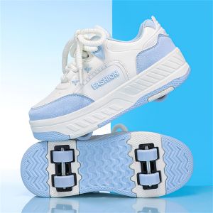 Adjustable Invisible 4-Wheeled Childrens Sneakers With Wheels