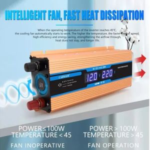Solar Power Inverter DC 12v to 220v 5500W-13500W Modified Sine Wave Voltage Capacity Transformer