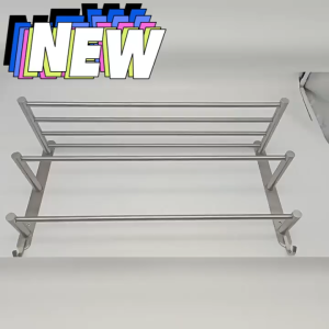 【APEX】60CM three-layer style towel rack that can be placed or hung without punching holes