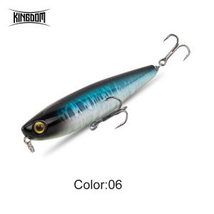 Kingdom Topwater Fishing Lure Pencil Wobblers Hard Bait 60mm 5.6g/90mm 11g Artificial Lure Walking Dog Action For Pike Bass