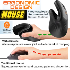 Vertical Mouse Wireless Rechargeable Vertical Mouse Wireless Battery Version Vertical Mouse Ergonomic Mouse