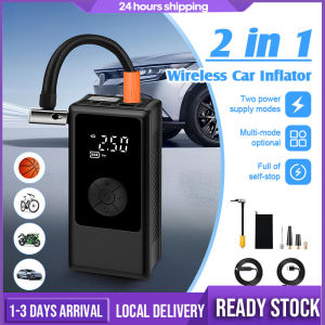 Wireless Car Air Pump Portable Air Compressor Pump Electric Tyre Pump Air Pump Tire Inflator for Car Bicycle Motorcycle Ball kereta 汽车充气泵
