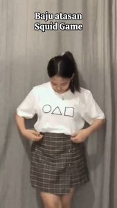 LN Fash Store Kaos Squid Game bahan Combet