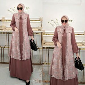 28125 LIA OUTER ADA JUMBO DRESS GAMIS MODE TERBARU TERLARIS BEST SELLER BY SHINBIE 100%ASLI REAL