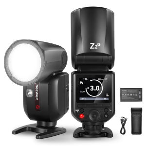NEEWER Z2-F 2.4G TTL Round Head Flash Speedlite for Fujifilm Cameras 76Ws 1/8000s HSS Camera Flash