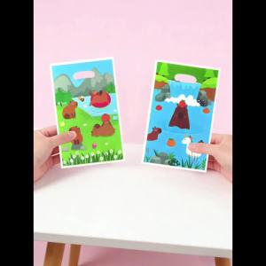 20Pcs/40Pcs Cartoon Character Gift Bags Capybara Playing in the River Themed Gift Bags Capybara Gift Bags Suitable for Holiday Events and Party Gift Packaging Themed Parties and Party Supplies Party Small Gift Bags. Small Gift Packaging Bags Retu...