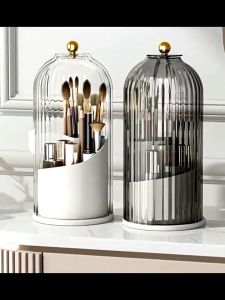 มีมาพร้อมฝาปิดใส ป้องกันฝุ่น ดินสอเขียนคิ้ว แปรงปัด เก็บแปรง