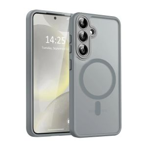 Luxury Matte Translucent Shockproof Magnetic Case for Samsung Galaxy S26 S25 Edge S24 S23 S22 Ultra Plus For Magsafe Back Cover