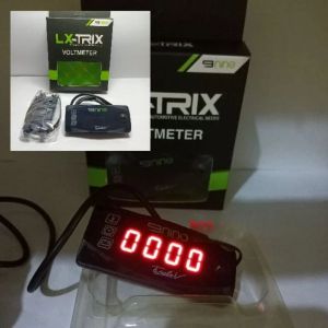 LUMINOS 3 IN 1 VOLMETER LED JAM DIGITAL DAN TEMPERATUR SUHU WATERPROOF UNIVERSAL