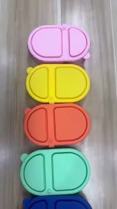 Hộp Đựng Nước Sốt Hai Ngăn Bằng Silicon Có Nắp Đậy Có Thể Gập Lại Chống Rò Rỉ Gia Vị Đựng Đồ Ăn Nhẹ Hộp Đựng Salad Thân Thiện Với Môi Trường