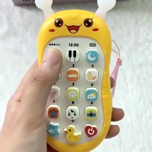 BBBayBees โทรศัพท์ของเล่นเด็ก เสริมพัฒนาการ ปรับระดับเสียงได้ ด้านบนหัว ยางกัด