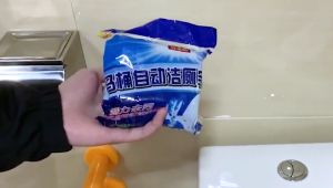 Túi 10 viên thả bồn cầu tẩy sạch mảng bám khử mùi hôi chính hiệu SANDA viên tẩy bồn cầu gói 10 cục BC01