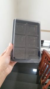 [ M530 ] 100 hộp nhựa 6 ngăn VUÔNG trong suốt - Kích thước mỗi ngăn 6 x 6 cm