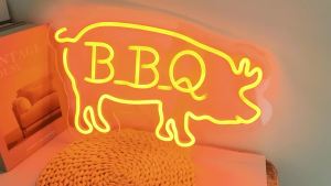 BBQ Neon Signs for Wall Decor Barbecue Neon LightsLed Sign for Barbecue Neon Light Signs for BBQ Shop Restaurant Beer Bar Pub