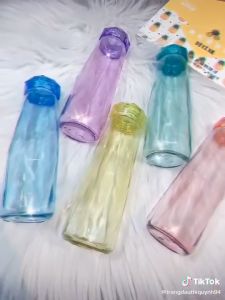 Chai bình thuỷ tinh đựng nước hình dáng kim cương Diamond Shape dung tích 420ml KN-D075