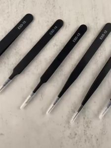 LECAN | Stainless Steel Precision Bent Tweezers