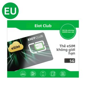 Đầu Đọc Thẻ eSIM Và Thẻ eSIM Vật Lý EIOTCLUB Dành Cho Điện Thoại iPhone Samsung Huawei Android - Tải Xuống Không Giới Hạn Khi Đi Du Lịch & Công Tác
