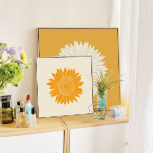 Nordic Style Simple Living Room Decorative Artwork Healing Series Modani Sunflower Restaurant Dining Hall Niche Art Hanging Painting