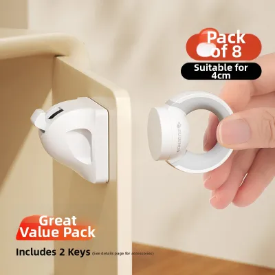 EUDEMON | Invisible Magnetic Safety Locks for Cabinets No Drill Required