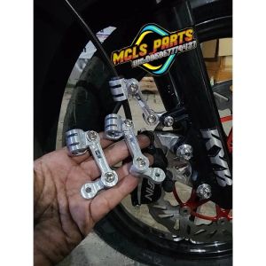 Breket  selang  rem depan cnc model m1 speed universal semua motor