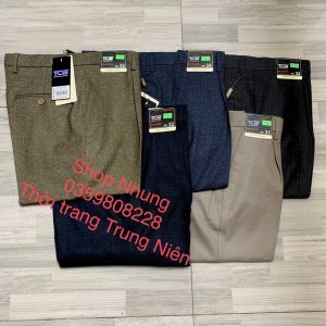 Quần Âu Quần Vải Nam Trung Niên Tặng Bố Chất Mềm Mịn + Ảnh Thật