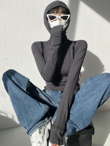 American Style High Waist Wide Leg Jeans Womens Four Season Small Size Straight Loose Leg Covering Light Blue Floor-Length Pants