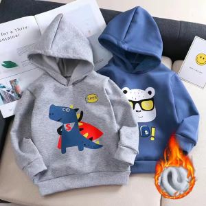 Áo hoodie bé trai bé gái chất nỉ cao cấp có lót lông dày dặn mềm mịn in hình ngộ nghĩnh cho bé AN2