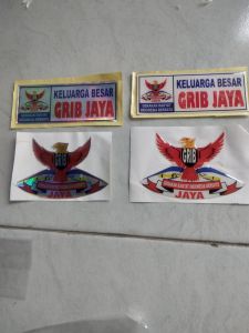 stiker resin timbul grib jaya stiker plat motor grib jaya