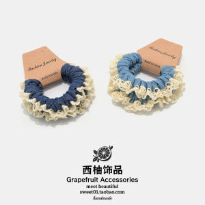 Retro Lace Edge Hair Ties for Girls Versatile Hair Bands Hair Accessories Fresh out Fashion Korean Style Hair Bands for Teens