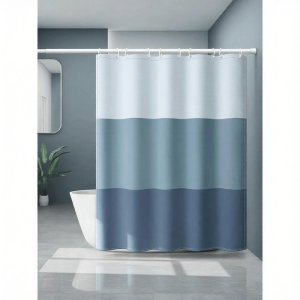 Thickened Shower Curtain Waterproof Mold Proof Bath Room Partition Hanging Curtain No Drilling Required Shower Room Water Barrier