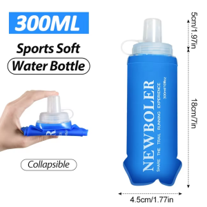 NEWBOLER | NEWBOLER 300/500/700ML Water Bottle TPU Folding Soft Bottle Outdoor Sport Water Bag Collapsible Water Bottle Running Camping