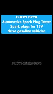 MRCARTOOL DUOYI DY28 เครื่องทดสอบหัวเทียน 12V รถเบนซินรถ รูคู่ ปลั๊กจุด รถเบน