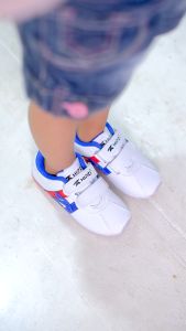 HIPZI Sepatu Anak Sneakers Olahraga Anak Laki Laki Perempuan Anti Selip Kekinian 2023 HASIC Putih Biru