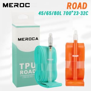 MEROCA tpu inner tube 700c 45L 65L 80L Ultralight Road bike inner tube 700x23-32C Presta Valve 700C anti-puncture bicycle tube