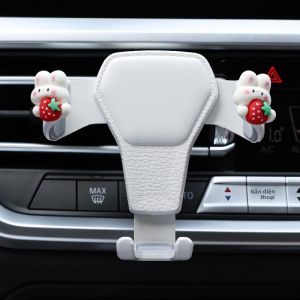 MONLEYTA | Giá đỡ điện thoại di động gắn trên ô tô sáng tạo dễ thương Giá đỡ định vị cố định cho lỗ thông hơi xe hơi
